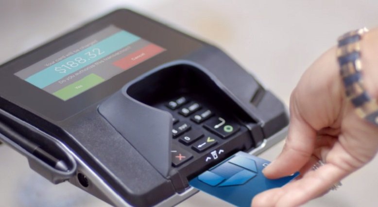 Chip credit card reader